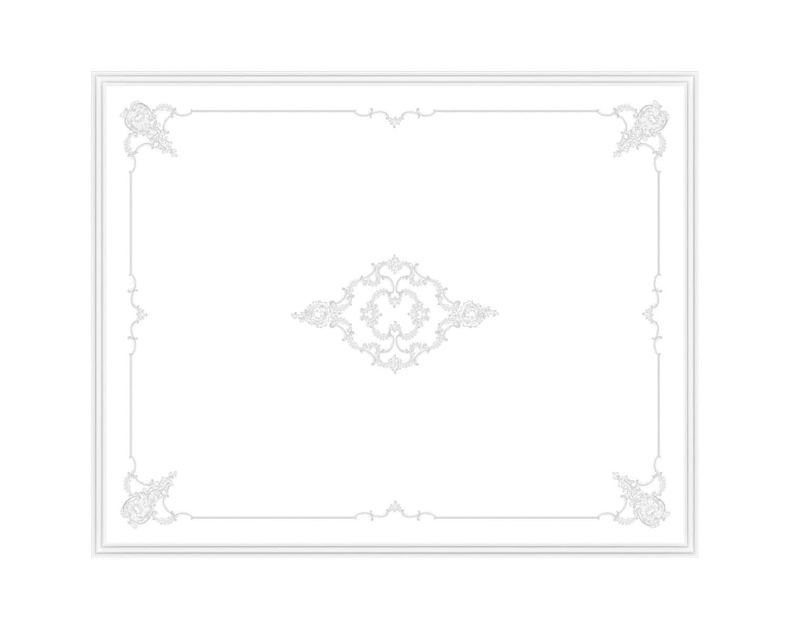 Rodecor Царскосельский Рококо Потолок Захаржевский Ф1 88301RC 400x500x0 см поверхность 