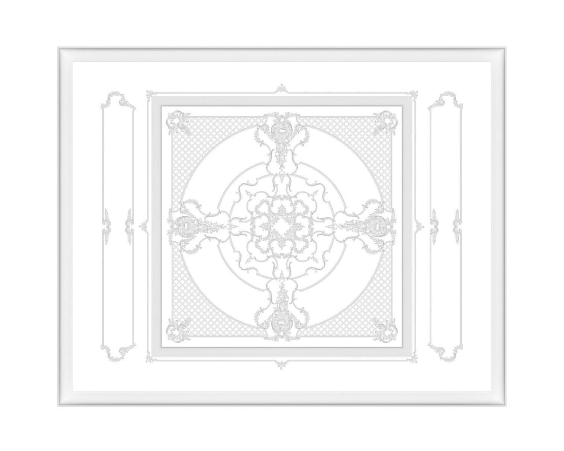 Rodecor Царскосельский Рококо Потолок Лемус Ф3 88103RC 400x500x0 см поверхность 