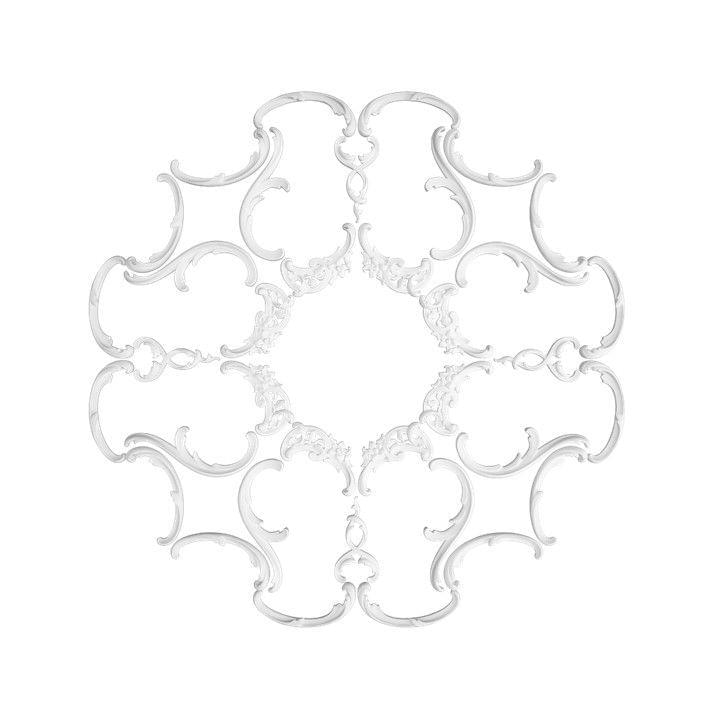 Rodecor Царскосельский Рококо Розетка 87013RC 80x80x0 см поверхность 