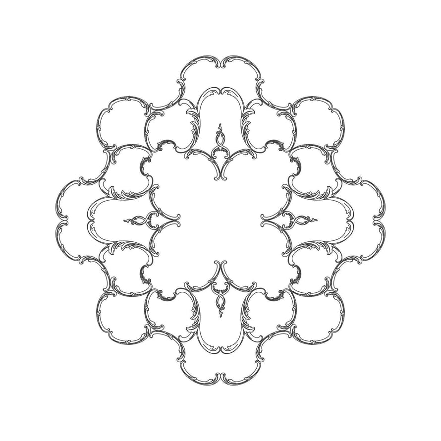 Rodecor Царскосельский Рококо Розетка 87015RC 120x120x0 см поверхность 
