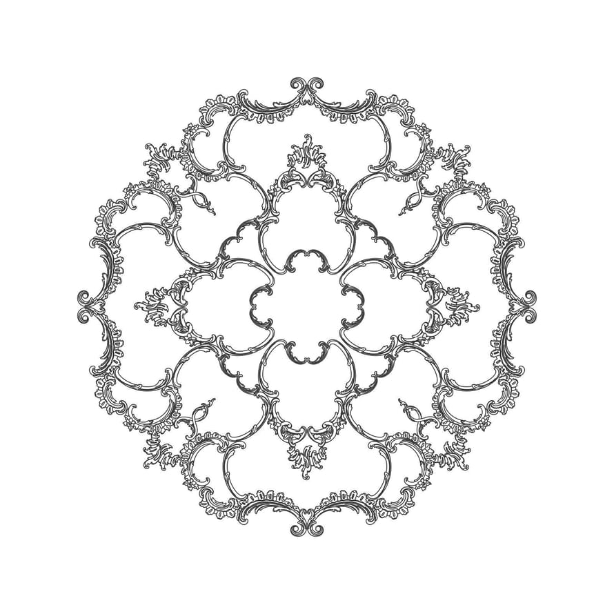 Rodecor Царскосельский Рококо Розетка 87016RC 120x120x0 см поверхность 