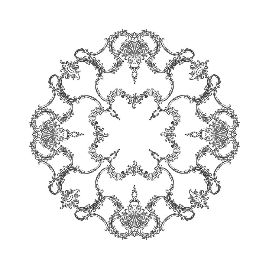 Rodecor Царскосельский Рококо Розетка 87018RC 125x125x0 см поверхность 