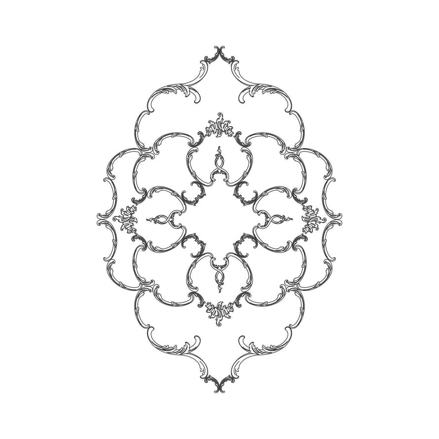 Rodecor Царскосельский Рококо Розетка 87024RC 126x90x0 см поверхность 