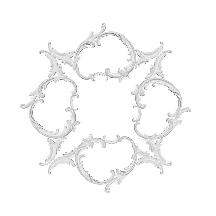 Rodecor Царскосельский Рококо Розетка 87026RC 70x70x0 см поверхность 