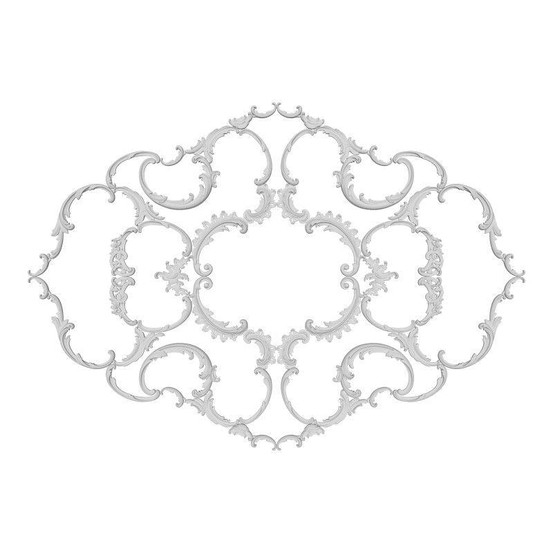 Rodecor Царскосельский Рококо Розетка 87029RC 90x130x0 см поверхность 