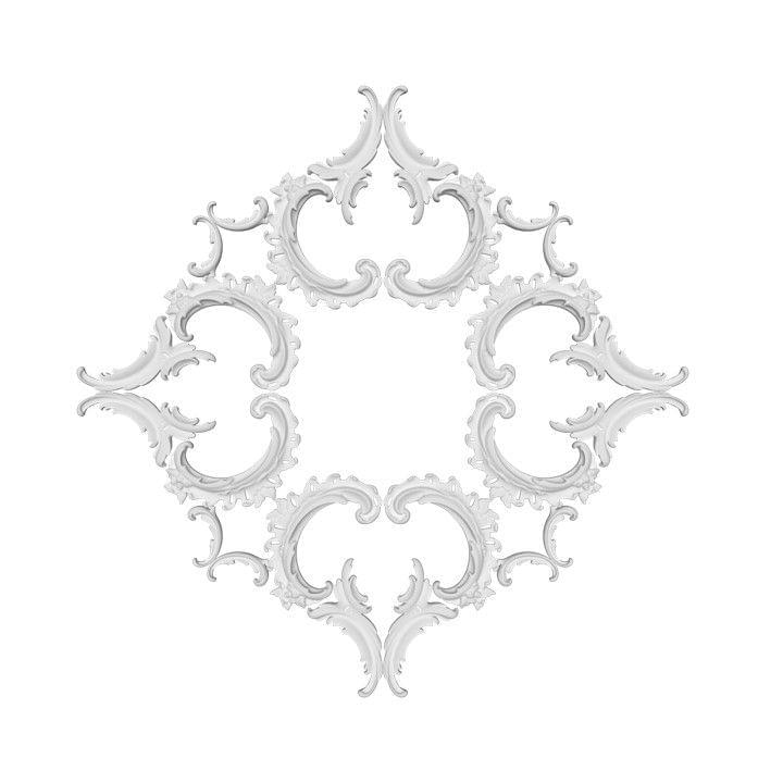 Rodecor Царскосельский Рококо Розетка 87031RC 67.2x67.2x0 см поверхность 