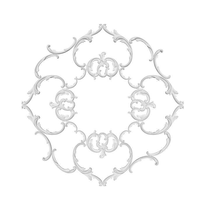 Rodecor Царскосельский Рококо Розетка 87033RC 81.4x81.4x0 см поверхность 