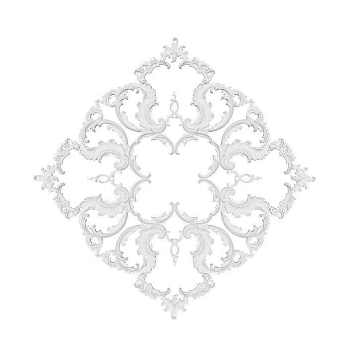 Rodecor Царскосельский Рококо Розетка 87035RC 103x103x0 см поверхность 