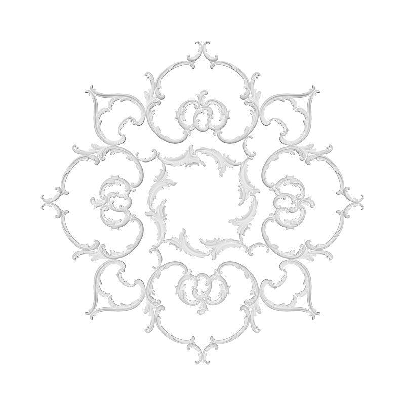 Rodecor Царскосельский Рококо Розетка 87038RC 100x100x0 см поверхность 