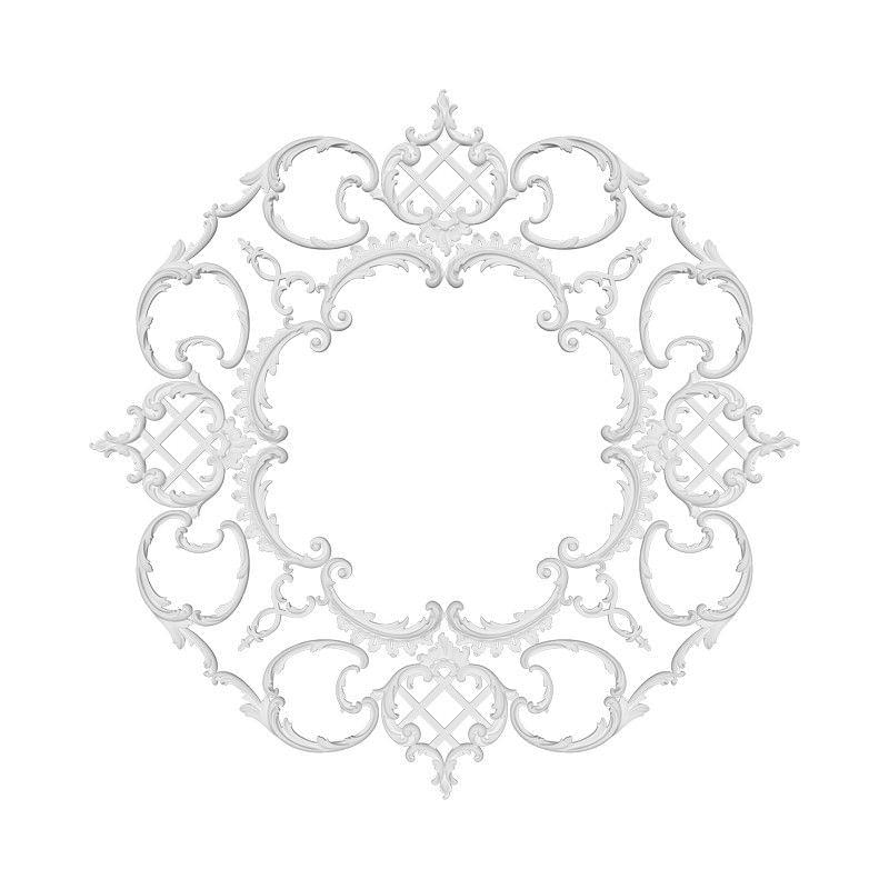 Rodecor Царскосельский Рококо Розетка 87039RC 100x100x0 см поверхность 