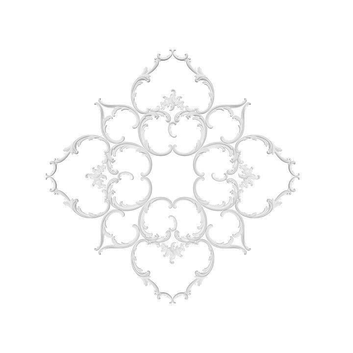 Rodecor Царскосельский Рококо Розетка 87043RC 106.5x106.5x0 см поверхность 