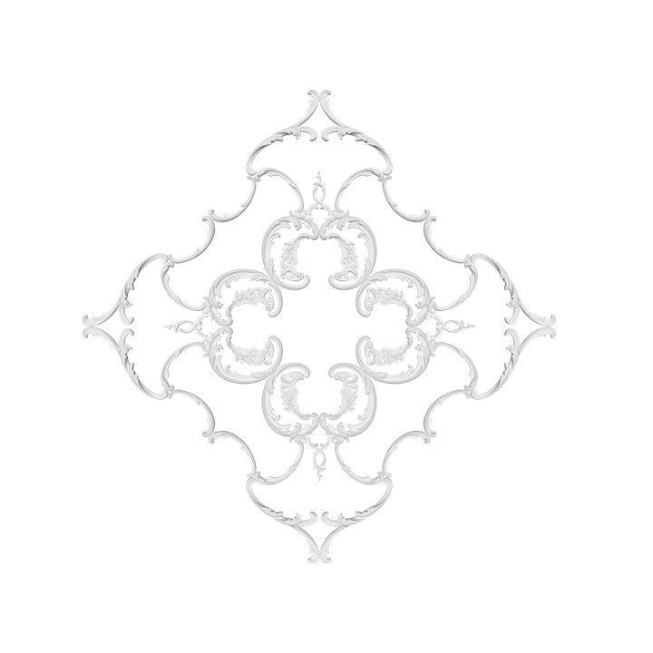 Rodecor Царскосельский Рококо Розетка 87044RC 123x123x0 см поверхность 