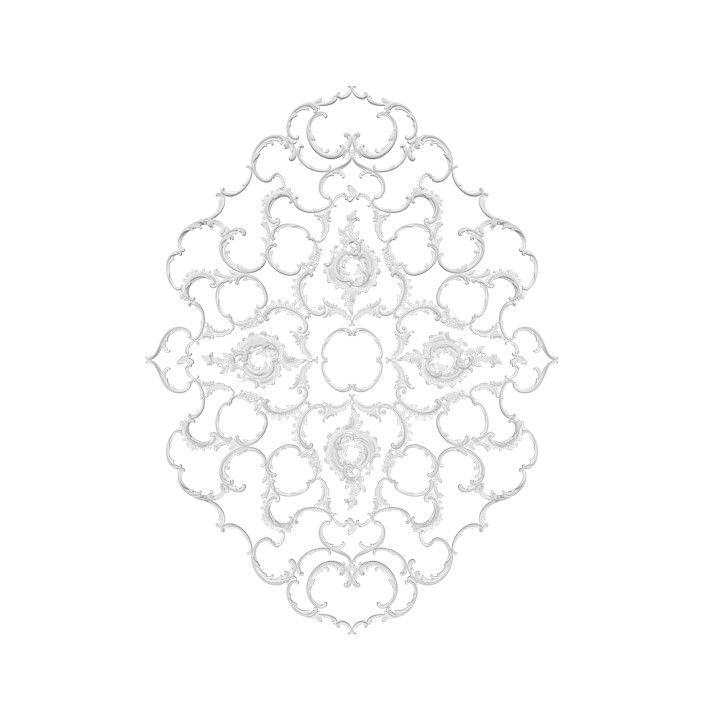 Rodecor Царскосельский Рококо Розетка 87046RC 213.4x160.2x0 см поверхность 