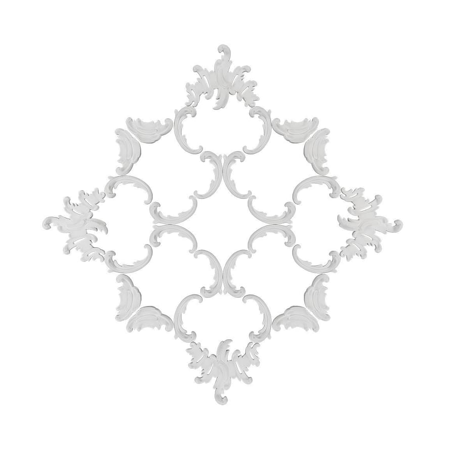 Rodecor Царскосельский Рококо Розетка Рококо 87053RC 50x50x0 см поверхность 