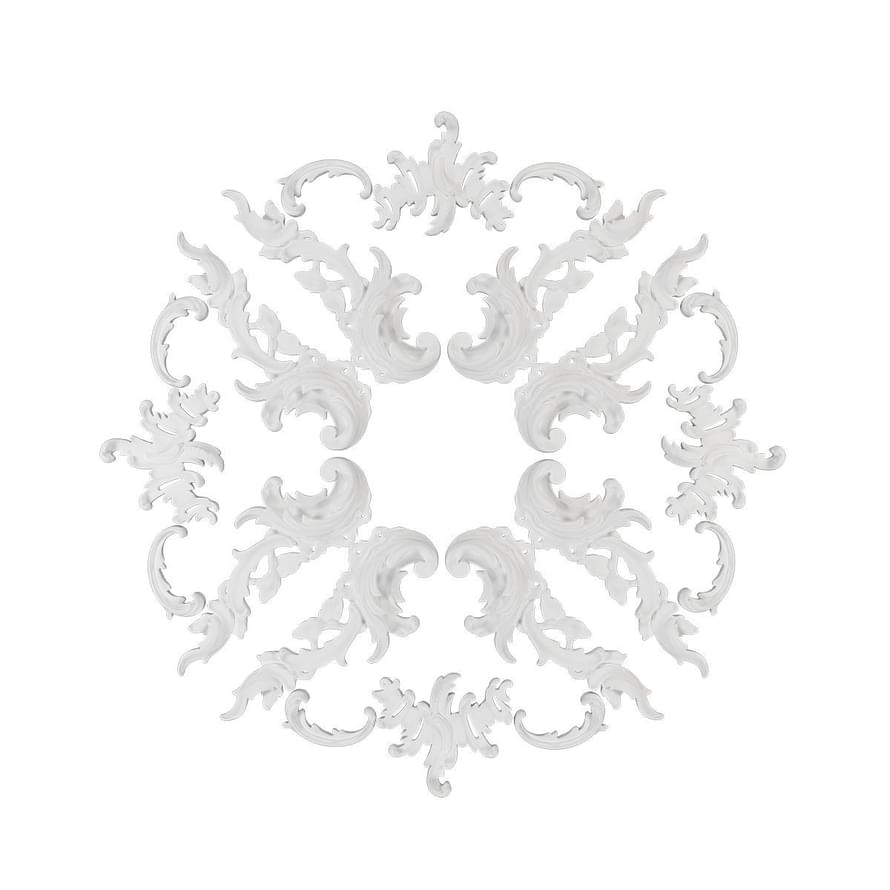 Rodecor Царскосельский Рококо Розетка Рококо 87054RC 50x50x0 см поверхность 