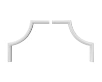 Rodecor Царскосельский Рококо Угловой Элемент 03004Rc Set 2 pcs 15x15x0.9 см поверхность 