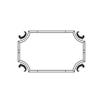 Rodecor Царскосельский Рококо Узел 66037RC 52x32x0 см поверхность