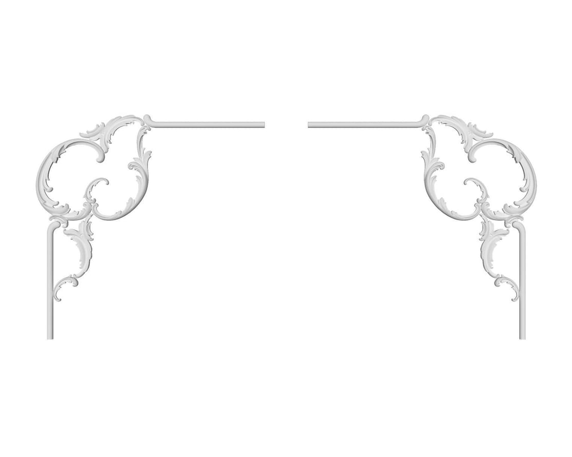 Rodecor Царскосельский Рококо Узел 66045RC 26.5x43x0 см поверхность