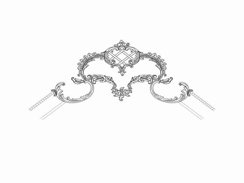 Rodecor Царскосельский Рококо Узел 66081RC 41.5x70x0 см поверхность 