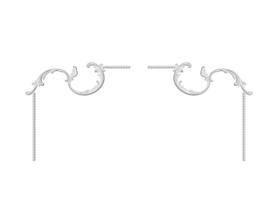 Rodecor Царскосельский Рококо Узел 66086RC 17x41.5x0 см поверхность 