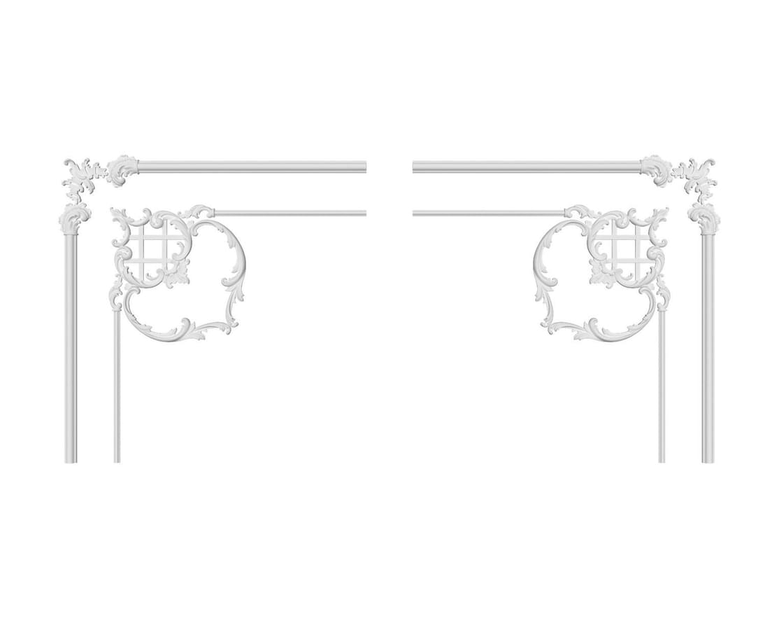 Rodecor Царскосельский Рококо Узел 66101RC 40x40x0 см поверхность 