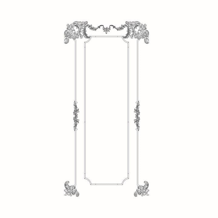 Rodecor Царскосельский Рококо Узел Вильчковский Ф3 66028RC 234.4x113.2x0 см поверхность