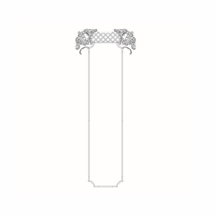 Rodecor Царскосельский Рококо Узел Захаржевский Ф2 66019RC 230x87.5x0 см поверхность