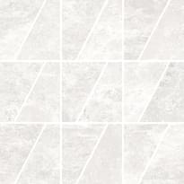 Плитка Rondine Ardesie White Mosaico Trapezio 30x30 см, поверхность матовая