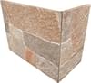 Плитка Rondine Asiago 3D Beige Angolo Esterno 20x10x15 10x20 см, поверхность матовая, рельефная