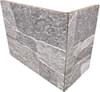 Плитка Rondine Asiago 3D Grigio Angolo Esterno 20x10x15 10x20 см, поверхность матовая, рельефная