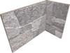 Плитка Rondine Asiago 3D Grigio Angolo Interno 20x10x15 10x20 см, поверхность матовая, рельефная