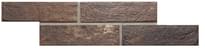 Плитка Rondine Bristol Umber Brick 6x25 см, поверхность матовая, рельефная
