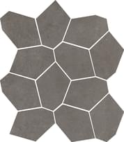Плитка Rondine Concrete Dark Mosaico Piramide 30x30 см, поверхность матовая