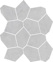Плитка Rondine Concrete Light Grey Mosaico Piramide 30x30 см, поверхность матовая