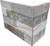 Плитка Rondine Cubics Grey Angolo Esterno Monolitico 10x20 см, поверхность матовая