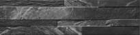 Плитка Rondine Gioia 3D Nero 15x61 см, поверхность матовая, рельефная