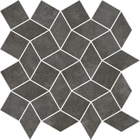 Плитка Rondine Industrial Color Chic Jet Black Mosaico Diamond 30x30 см, поверхность матовая