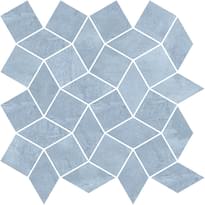 Плитка Rondine Industrial Color Chic Royal Blue Mosaico Diamond 30x30 см, поверхность матовая