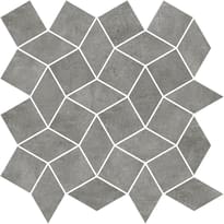 Плитка Rondine Industrial Color Chic Smoke Mosaico Diamond 30x30 см, поверхность матовая