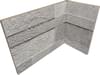 Плитка Rondine Loft 3D Grey Angolo Interno 20x10x15 10x20 см, поверхность матовая, рельефная