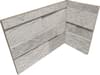 Плитка Rondine Loft 3D Light Grey Angolo Interno 20x10x15 10x20 см, поверхность матовая, рельефная