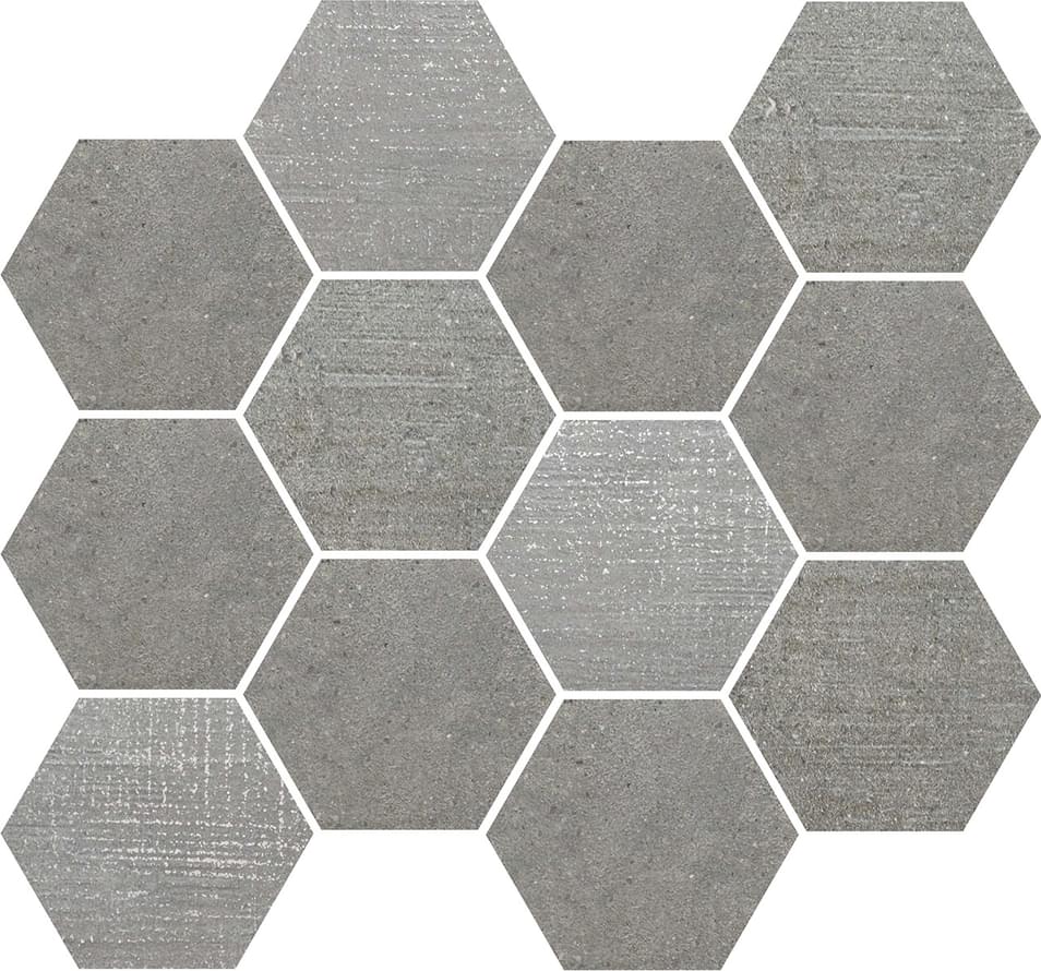 Rondine Loft Grey Mosaico Esagona 35x30.3