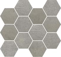 Плитка Rondine Loft Taupe Mosaico Esagona 35x30.3 см, поверхность матовая