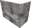 Плитка Rondine Lyon 3D Dark Angolo Esteno 20x10x15 10x20 см, поверхность матовая, рельефная