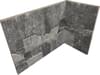Плитка Rondine Lyon 3D Dark Angolo Interno 20x10x15 10x20 см, поверхность матовая