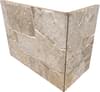 Плитка Rondine Lyon 3D Sand Angolo Esteno 20x10x15 10x20 см, поверхность матовая, рельефная
