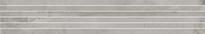 Плитка Rondine Oxyd Light Grey Tendina Rect 20x120 см, поверхность матовая