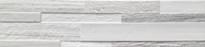 Плитка Rondine Palissandro 3D White 15x61 см, поверхность матовая, рельефная