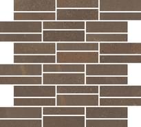 Плитка Rondine Pietra Di Panama Brown Mosaico 30.5x30.5 см, поверхность матовая