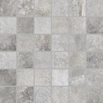 Плитка Rondine Provence Grey Mosaico 30x30 см, поверхность матовая, рельефная